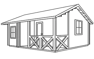 Mediniai sodo nameliai ir vasarnamiai